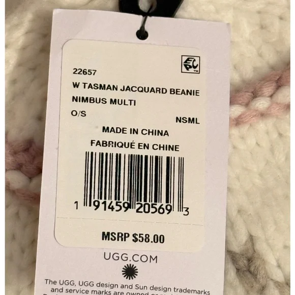 UGG W TASMAN JACQUARD BEANIE
NIMBUS MULTI - Picture 3 of 6